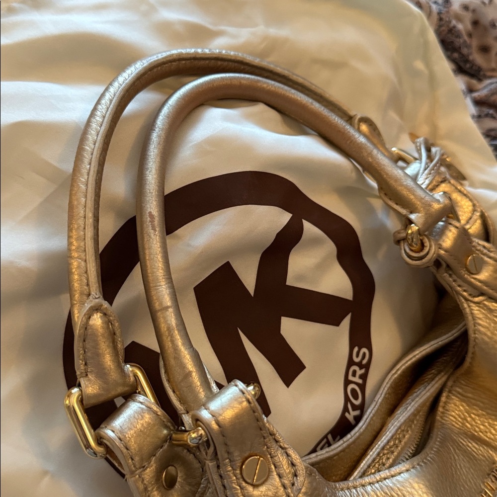 Michael Kors Gold Women's Shoulder Bag - Picture 4 of 8